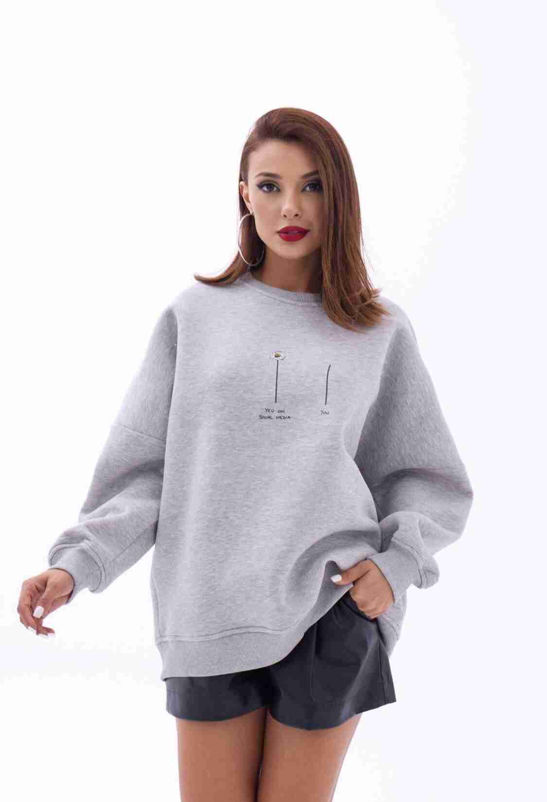 Sweat - Gray - Brand: Fame - Women & Kids, Baby Clothes Wholesale - TheBS Women