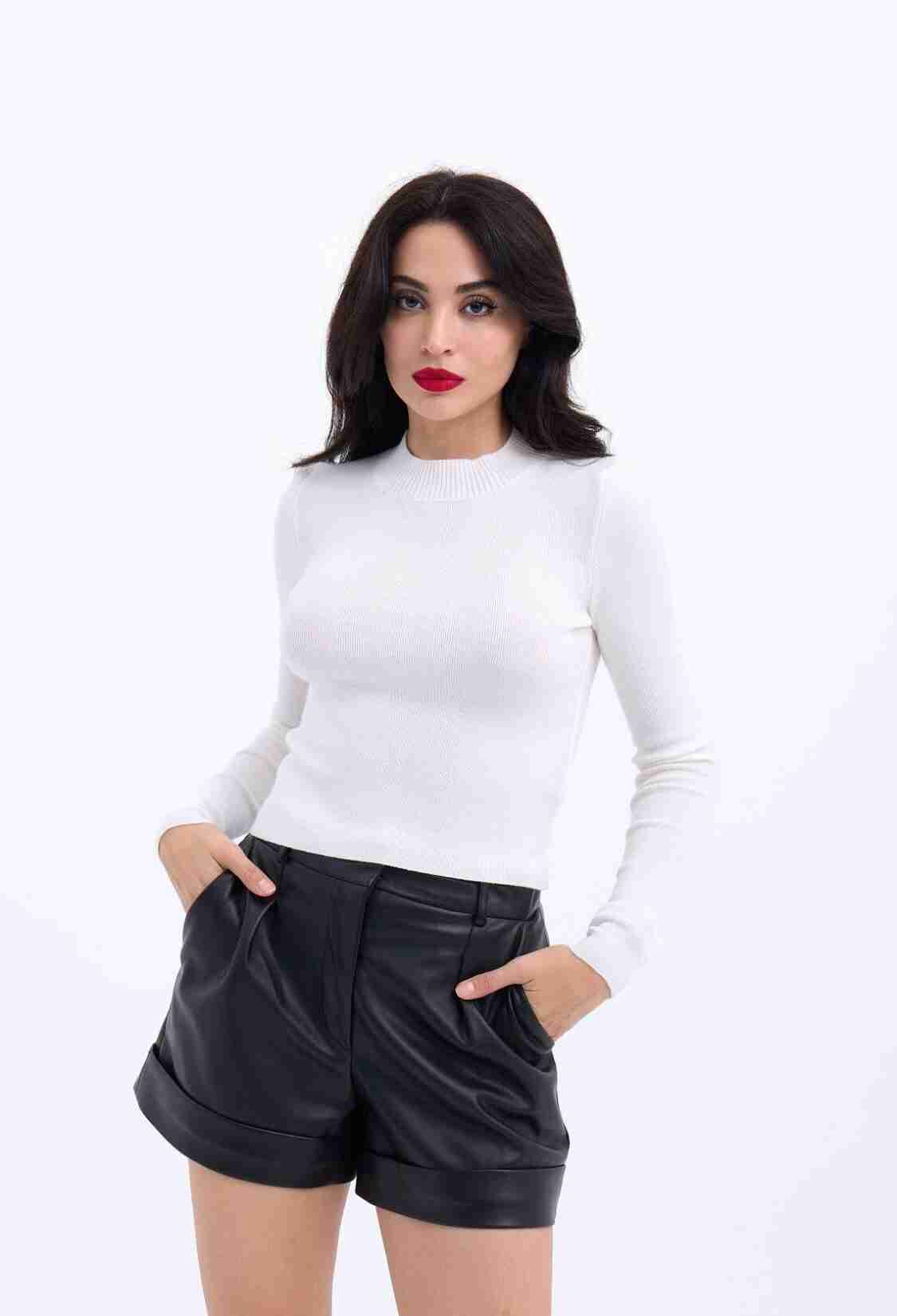Knitwear Basic Sweater - Brand: Fame - Women & Kids, Baby Clothes Wholesale - TheBS Women