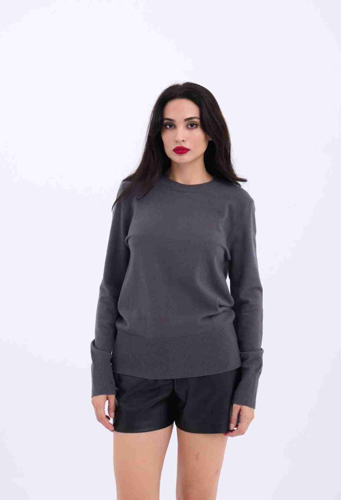 Knitwear Basic Sweater - Brand: Fame - Women & Kids, Baby Clothes Wholesale - TheBS Women