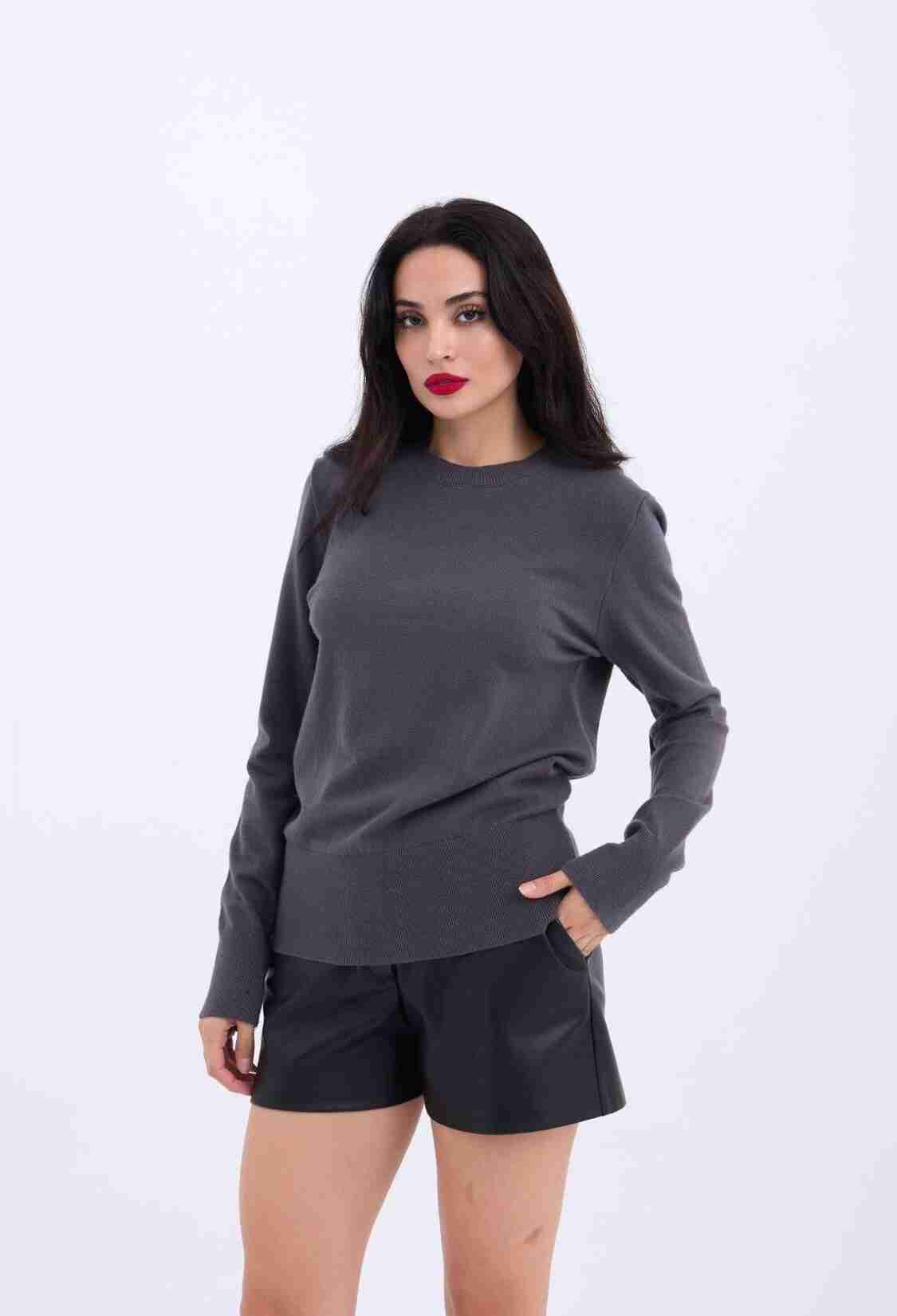 Knitwear Basic Sweater - Brand: Fame - Women & Kids, Baby Clothes Wholesale - TheBS Women