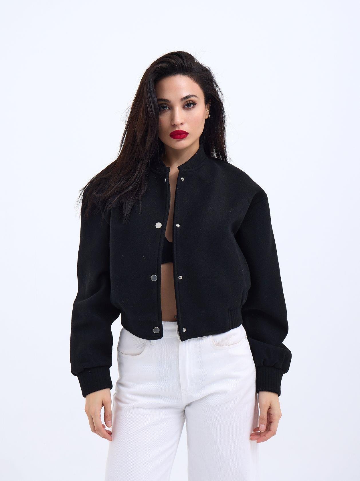 Jacket - Black - Brand: Fame - Women & Kids, Baby Clothes Wholesale - TheBS Women