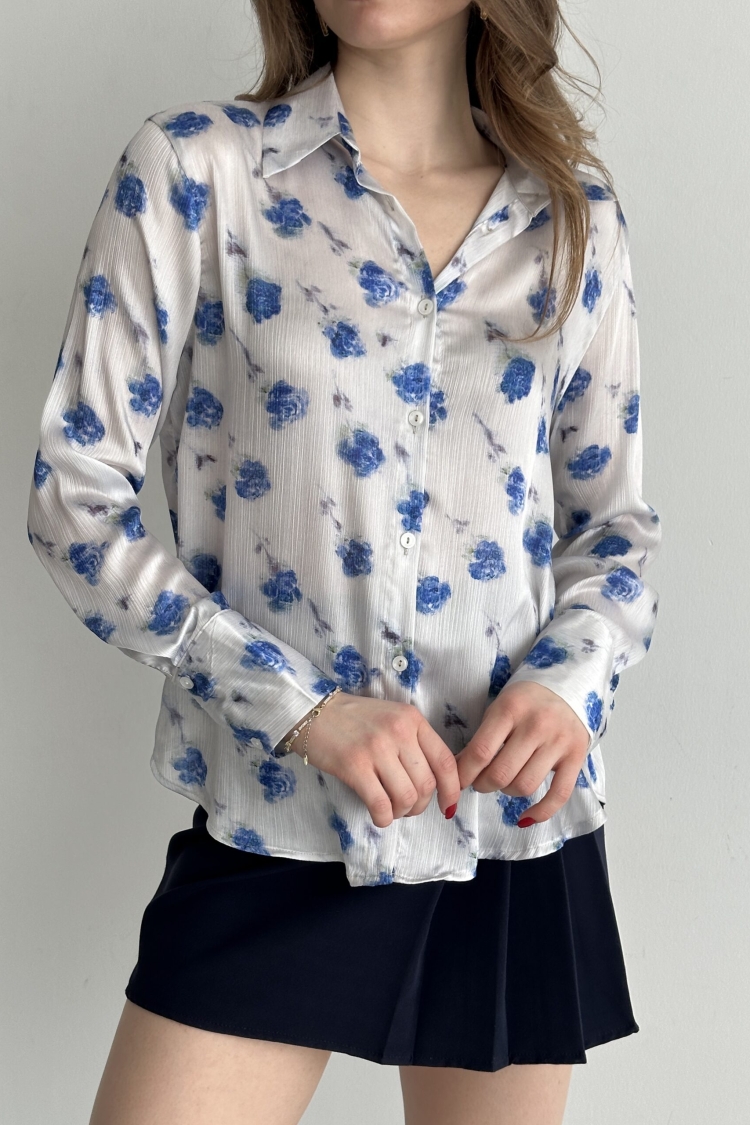Chrysanthemum Pattern Shirt - Brand: My Fashion - Women & Kids, Baby Clothes Wholesale - TheBS Women