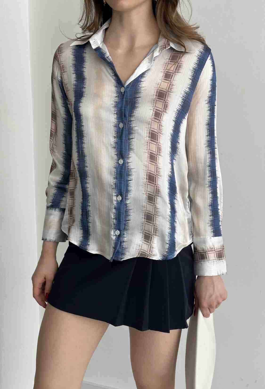 Wave Pattern Shirt - Brand: My Fashion - Women & Kids, Baby Clothes Wholesale - TheBS Women