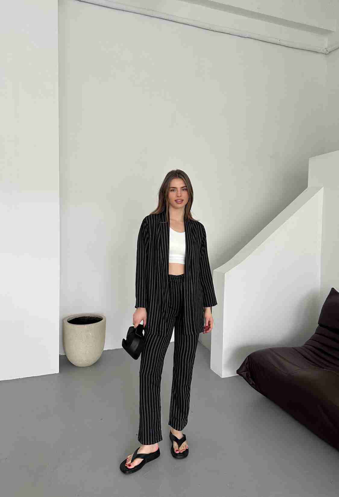 Striped Vest Suit - Brand: My Fashion - Women & Kids, Baby Clothes Wholesale - TheBS Women