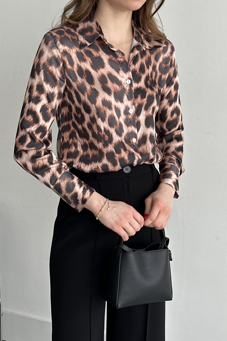 Mini Leopard Pattern Shirt - Brand: My Fashion - Women & Kids, Baby Clothes Wholesale - TheBS Women