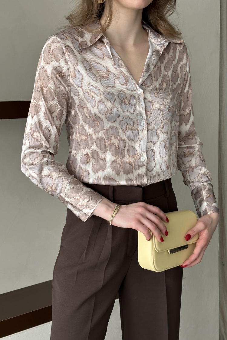 Mini Leopard Pattern Shirt - Brand: My Fashion - Women & Kids, Baby Clothes Wholesale - TheBS Women