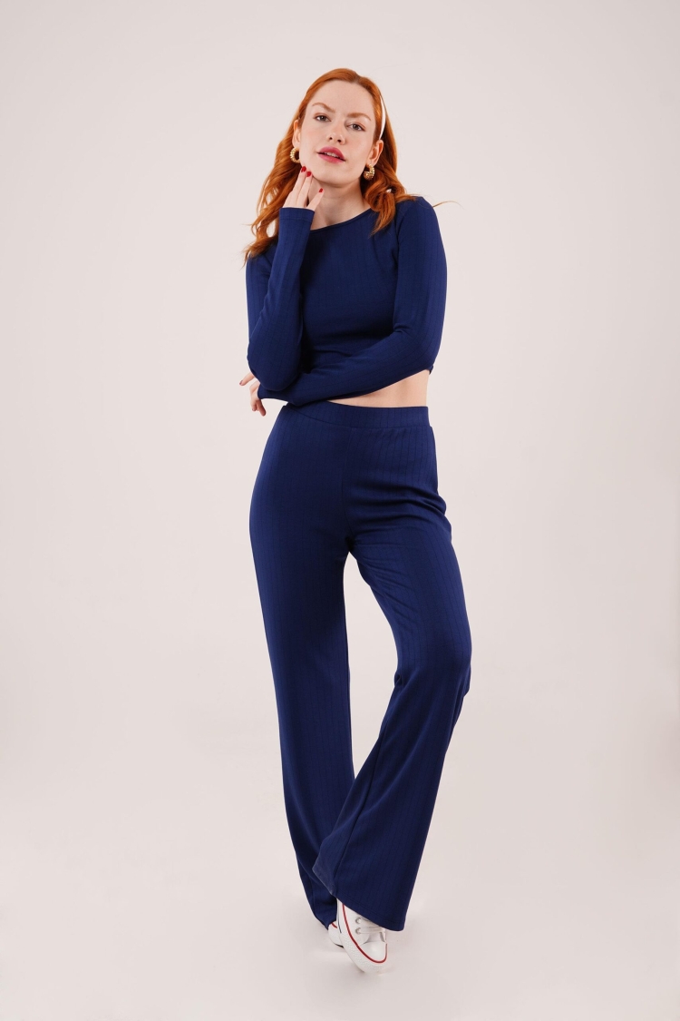 Ribbed Blouse And PantsDouble Suit - Brand: Lustrin - Women & Kids, Baby Clothes Wholesale - TheBS Women