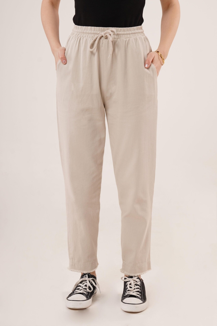 WholesalePants With Pockets Tie Waist Leg Detail - Brand: Lustrin - Women & Kids, Baby Clothes Wholesale - TheBS Women