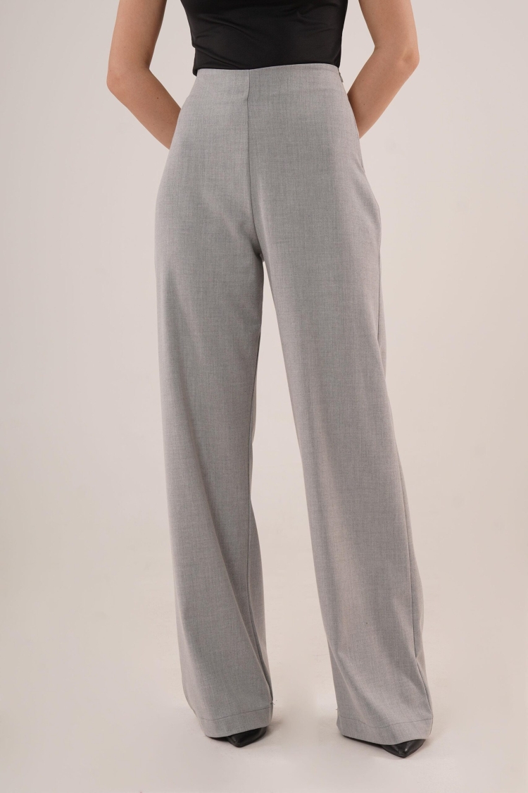 WholesaleFabric Pants With Loose Leg Side Zipper - Brand: Lustrin - Women & Kids, Baby Clothes Wholesale - TheBS Women