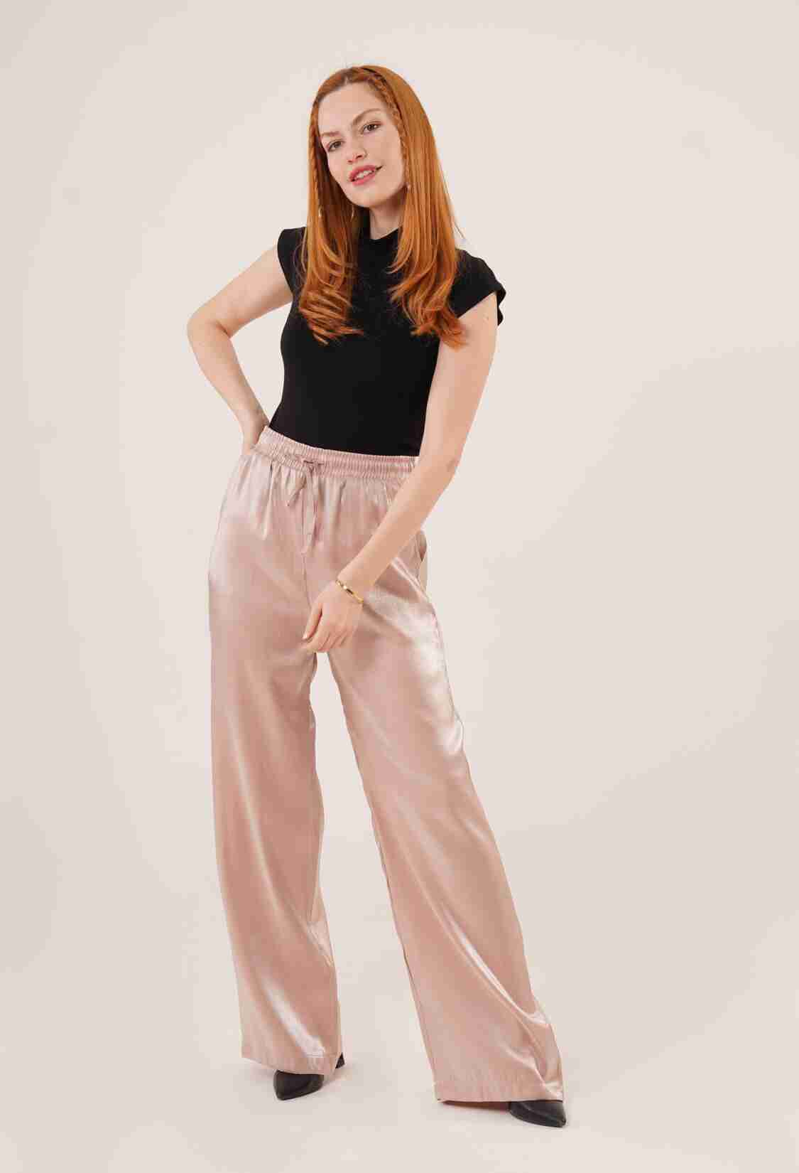Loose Leg Wholesale Pants With Bright Look Pockets - Brand: Lustrin - Women & Kids, Baby Clothes Wholesale - TheBS Women