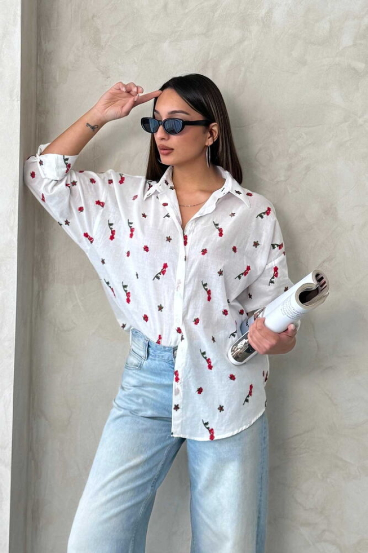 Embroidered Voile Shirt - Brand: Topshow - Women & Kids, Baby Clothes Wholesale - TheBS Women