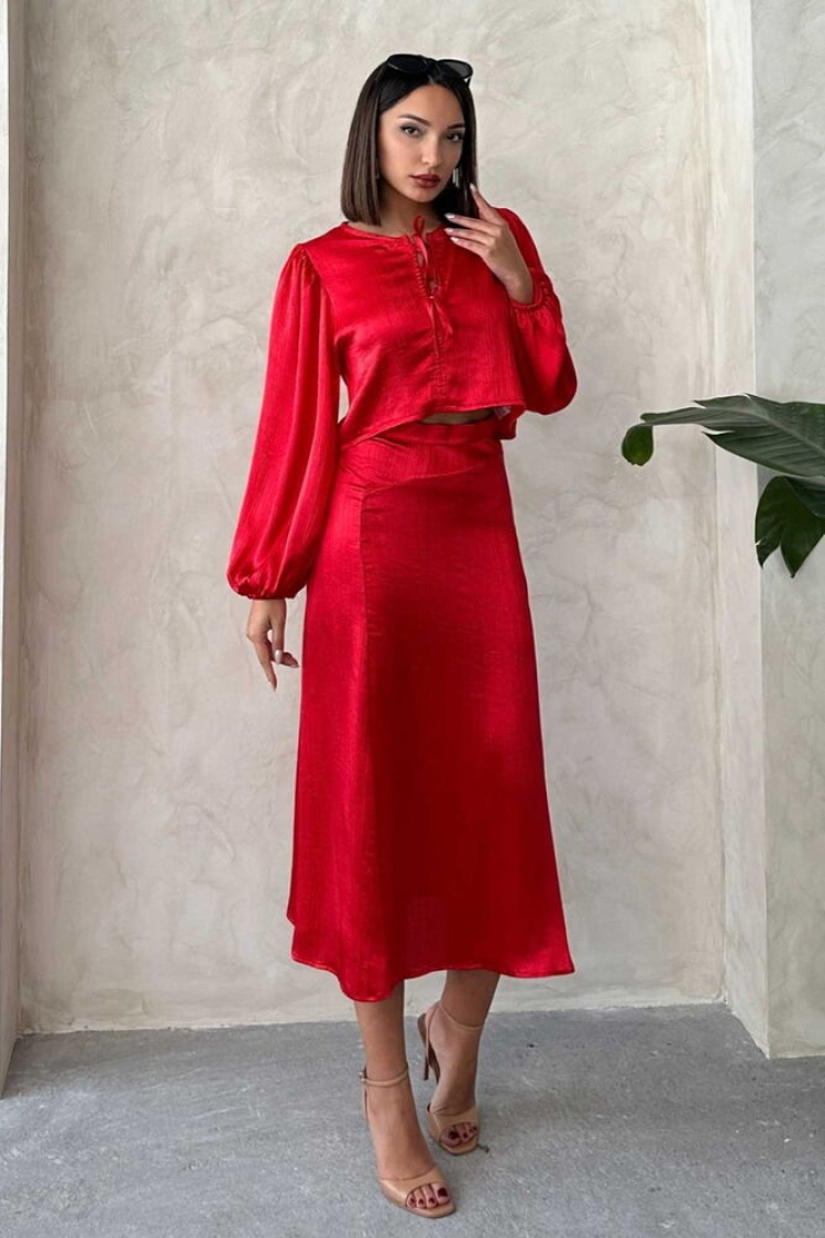 Satin Skirt With Lace - Brand: Topshow - Women & Kids, Baby Clothes Wholesale - TheBS Women