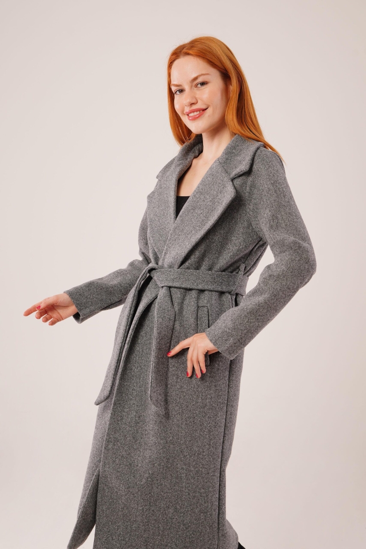 Long LinedCashmere Wholesale Coat - Brand: Lustrin - Women & Kids, Baby Clothes Wholesale - TheBS Women