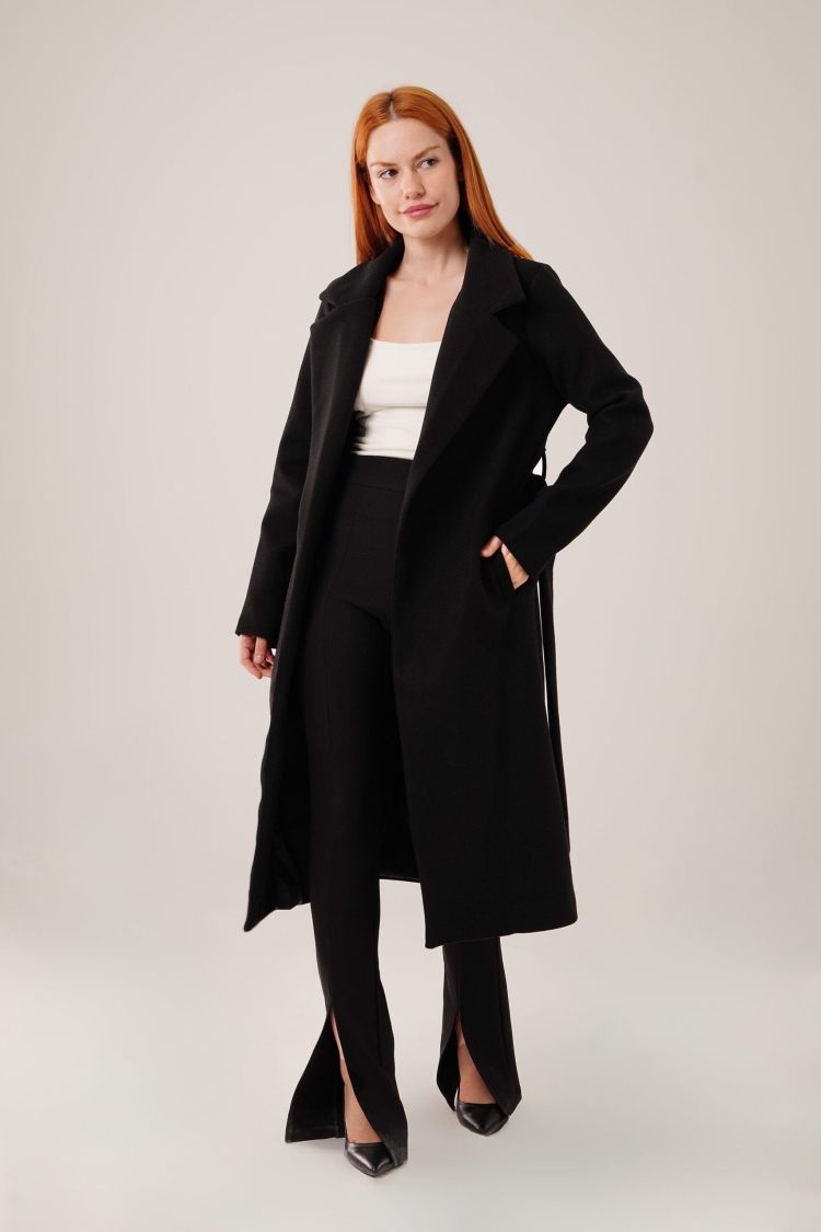 Long LinedCashmere Wholesale Coat - Brand: Lustrin - Women & Kids, Baby Clothes Wholesale - TheBS Women