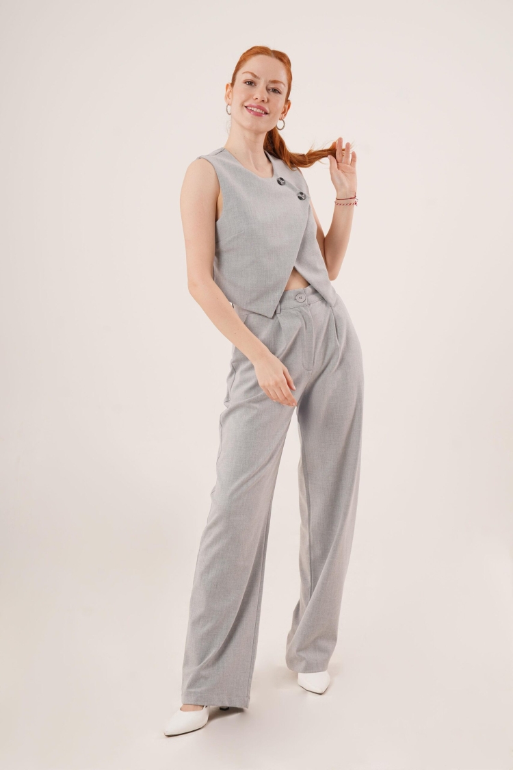Double Button Cross PatternWholesale Vest - Brand: Lustrin - Women & Kids, Baby Clothes Wholesale - TheBS Women
