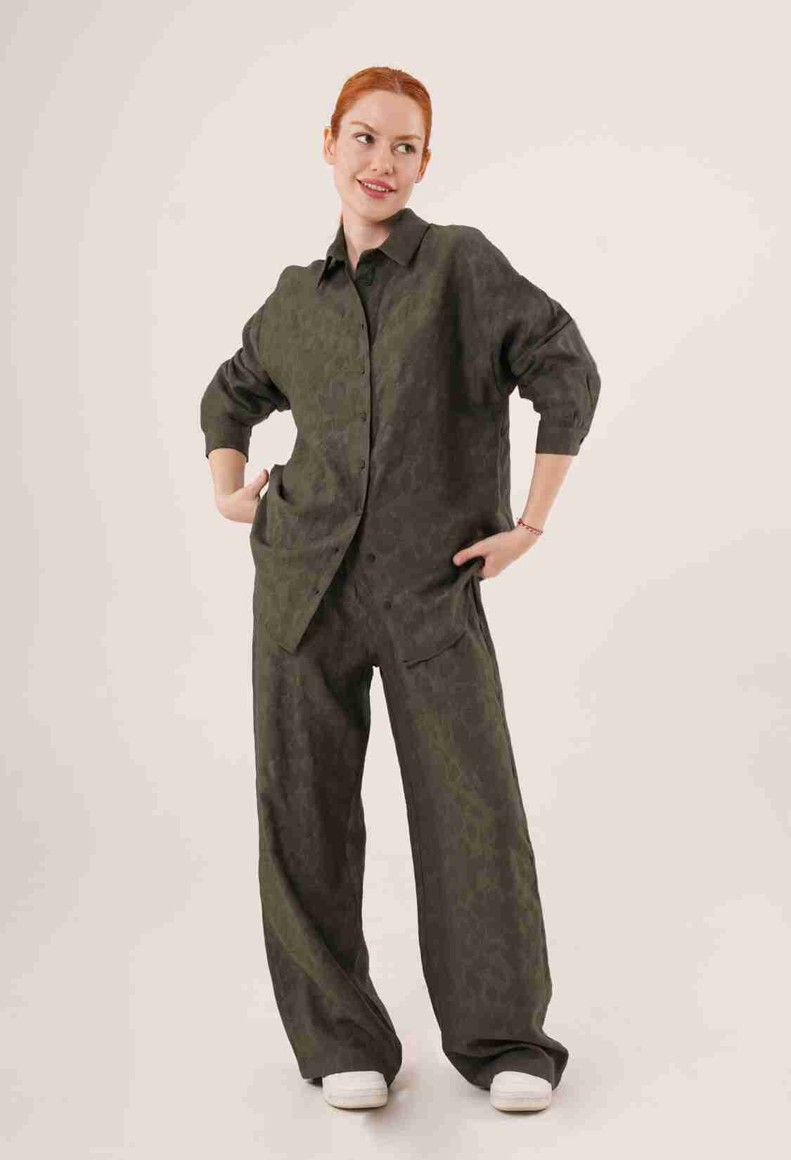 Patterned Shirt And Pants WholesaleDouble Suit - Brand: Lustrin - Women & Kids, Baby Clothes Wholesale - TheBS Women