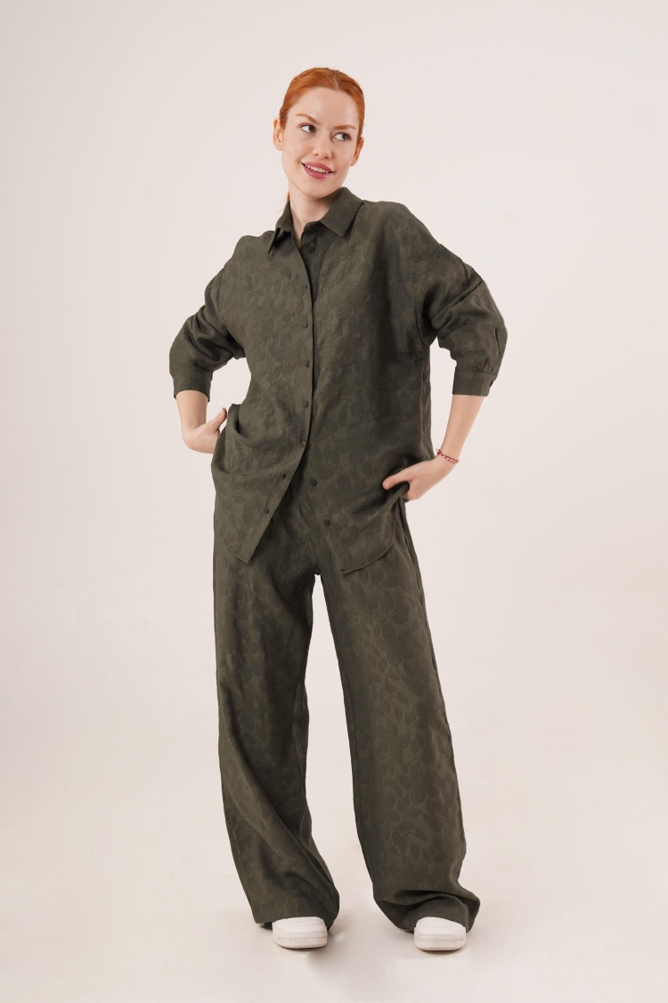 Patterned Shirt And Pants WholesaleDouble Suit - Brand: Lustrin - Women & Kids, Baby Clothes Wholesale - TheBS Women