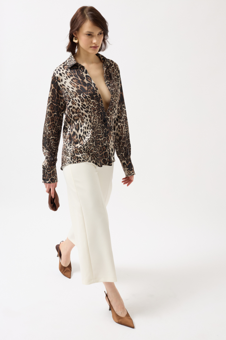 Leopard Print Shirt - Multicolor - Brand: Black Fashion - Women & Kids, Baby Clothes Wholesale - TheBS Women