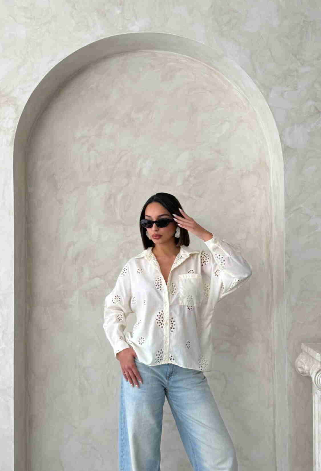 Embroidered Shirt - Light - Brand: Topshow - Women & Kids, Baby Clothes Wholesale - TheBS Women