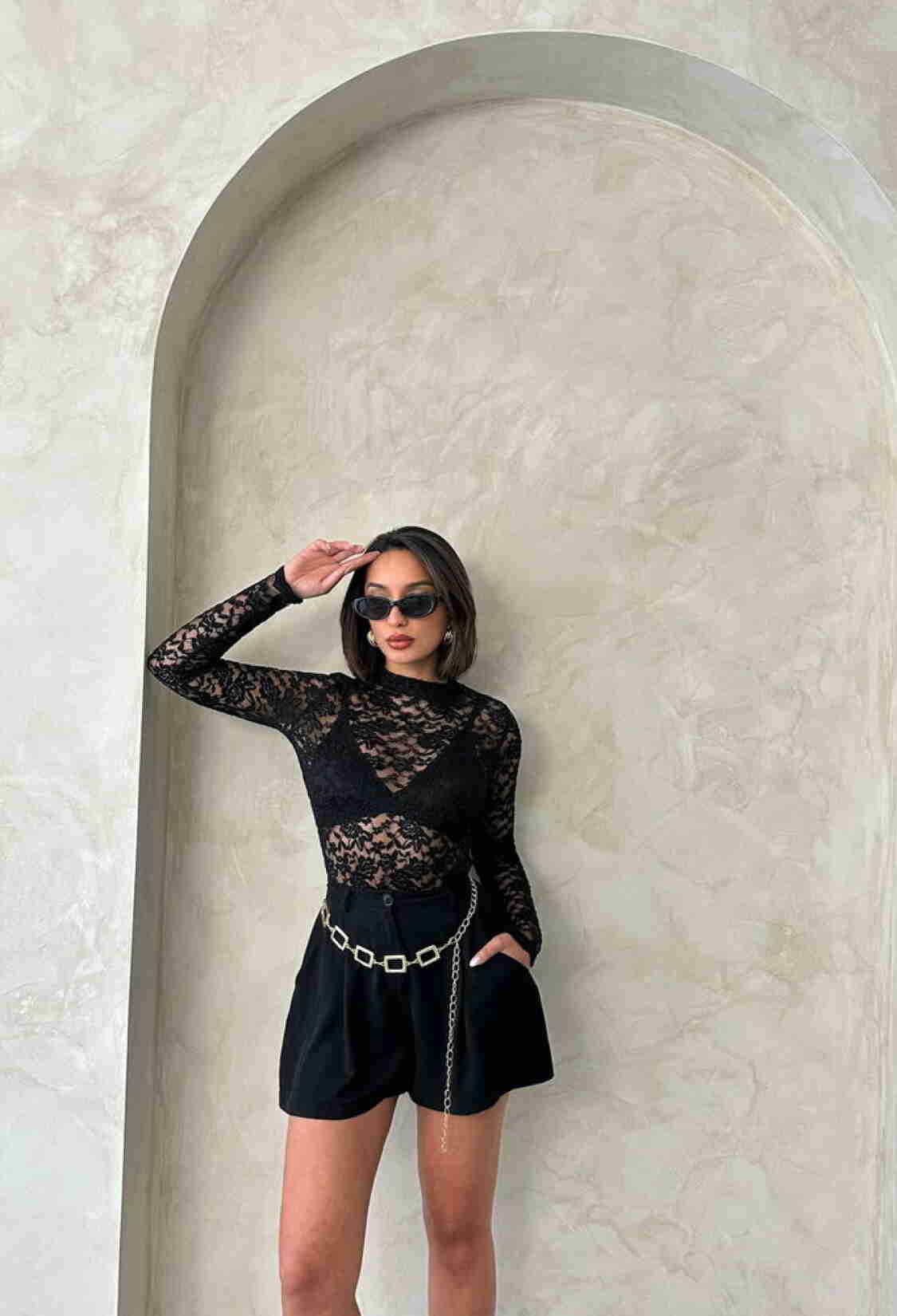 Lace Blouse - Black - Brand: Topshow - Women & Kids, Baby Clothes Wholesale - TheBS Women