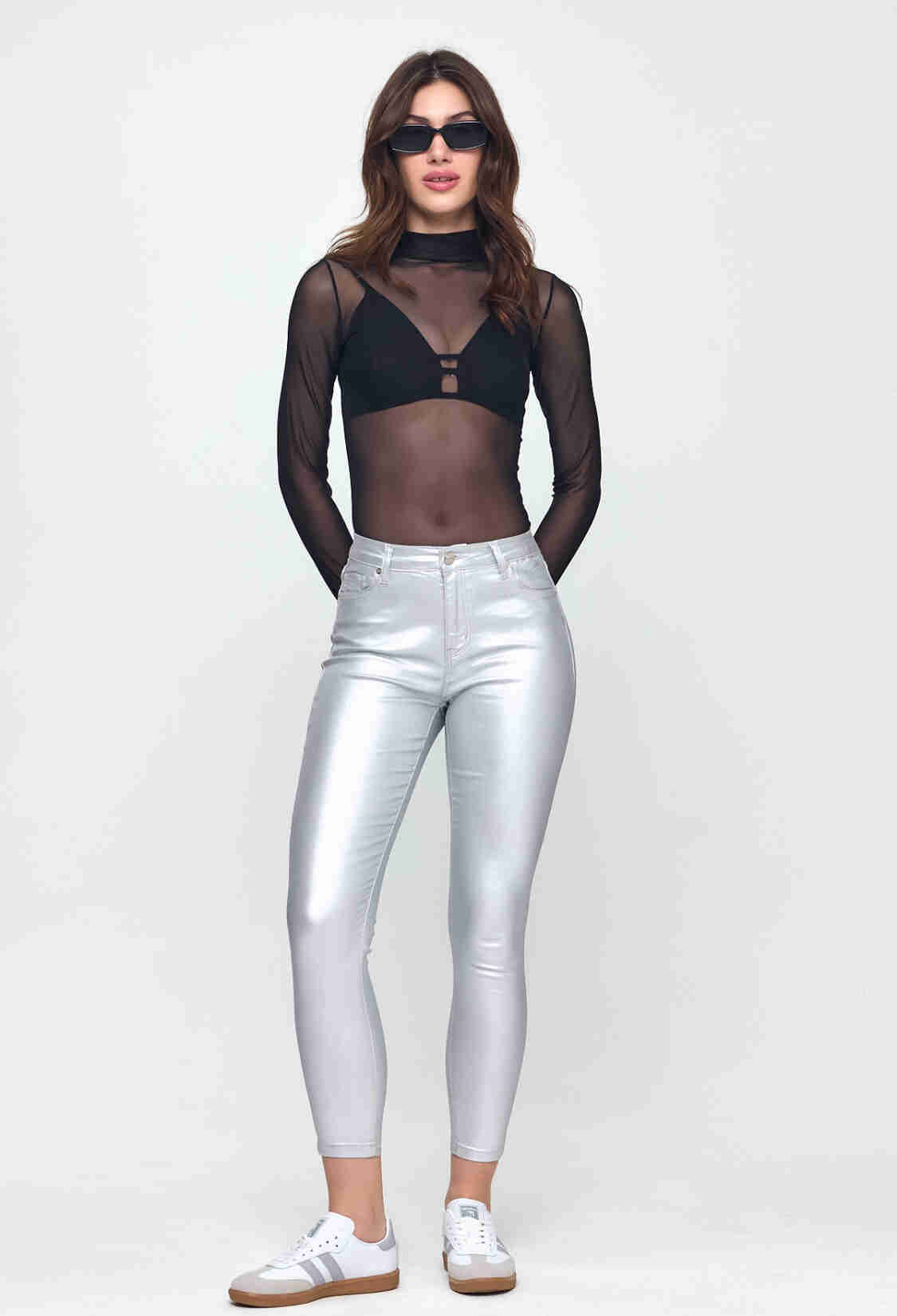 Nob Shiny High Waist Women Skinny Pants - Brand: Evable - Women & Kids, Baby Clothes Wholesale - TheBS Women