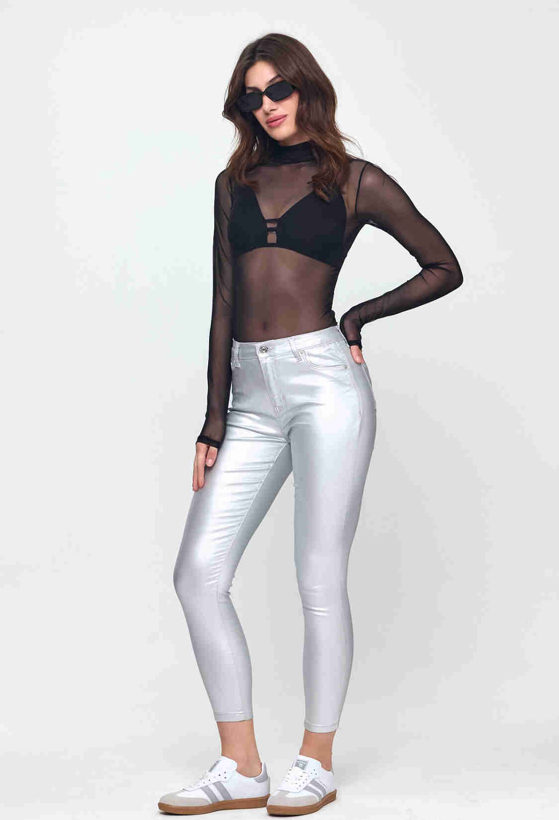 Nob Shiny High Waist Women Skinny Pants - Brand: Evable - Women & Kids, Baby Clothes Wholesale - TheBS Women