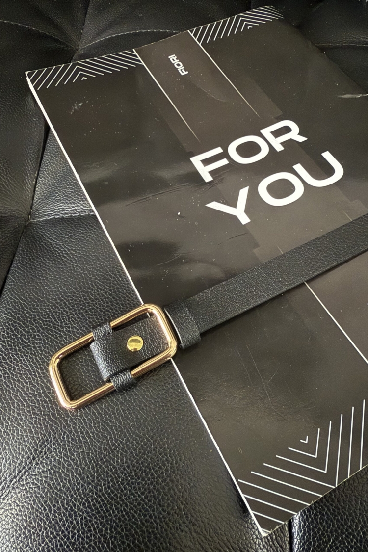 Women's Belt With Rectangle Buckle - Brand: Fiori - Women & Kids, Baby Clothes Wholesale - TheBS Women