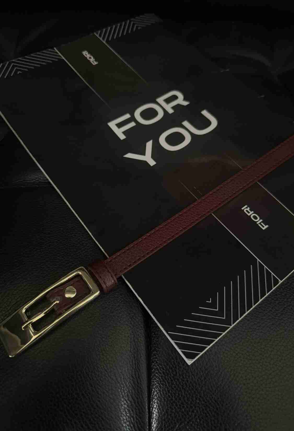 Thin Belt With Gold Buckle - Brand: Fiori - Women & Kids, Baby Clothes Wholesale - TheBS Women