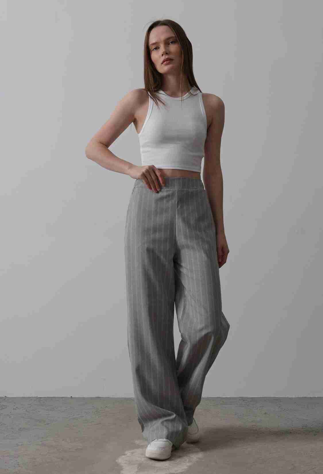 Half-Elastic Waist Palazzo Pants - Brand: Reyon - Women & Kids, Baby Clothes Wholesale - TheBS Women