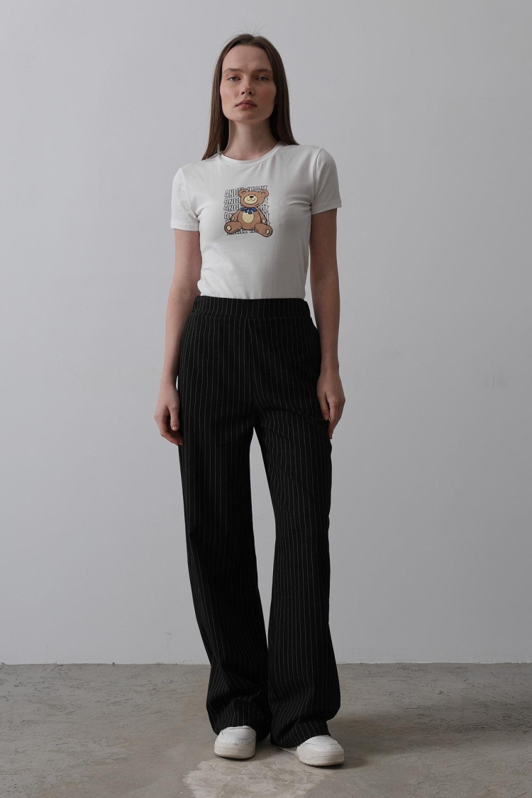 Half-Elastic Waist Palazzo Pants - Brand: Reyon - Women & Kids, Baby Clothes Wholesale - TheBS Women
