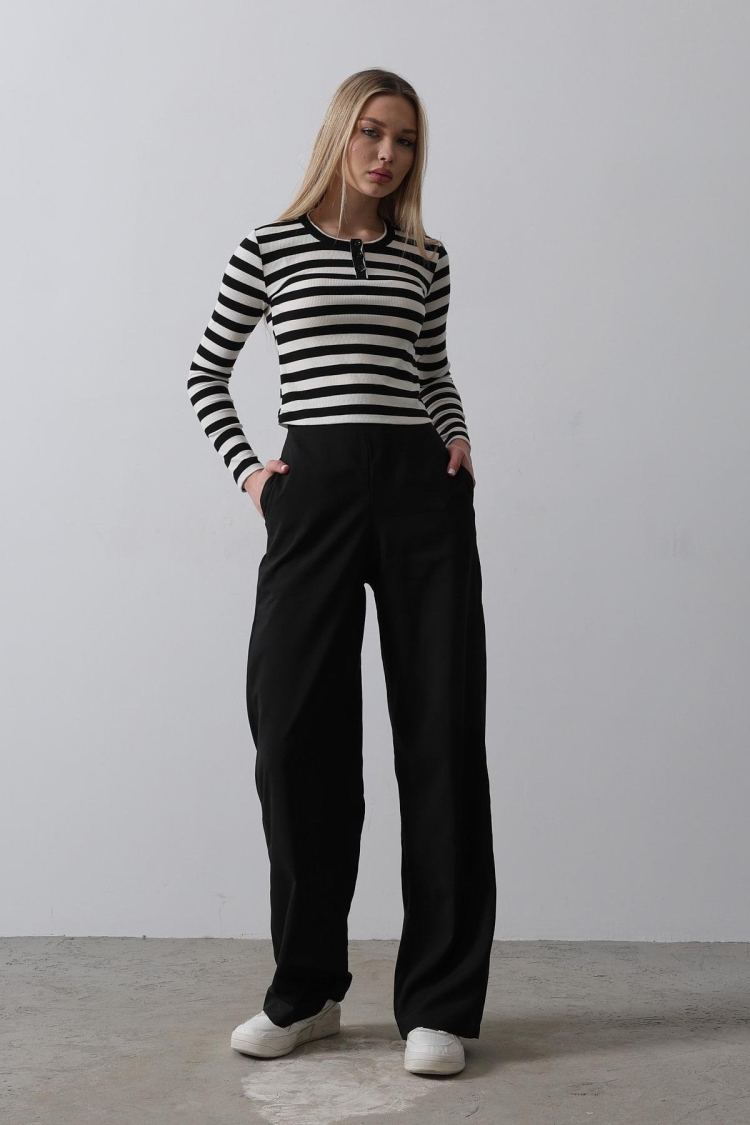 Half-Elastic Waist Palazzo Pants - Brand: Reyon - Women & Kids, Baby Clothes Wholesale - TheBS Women