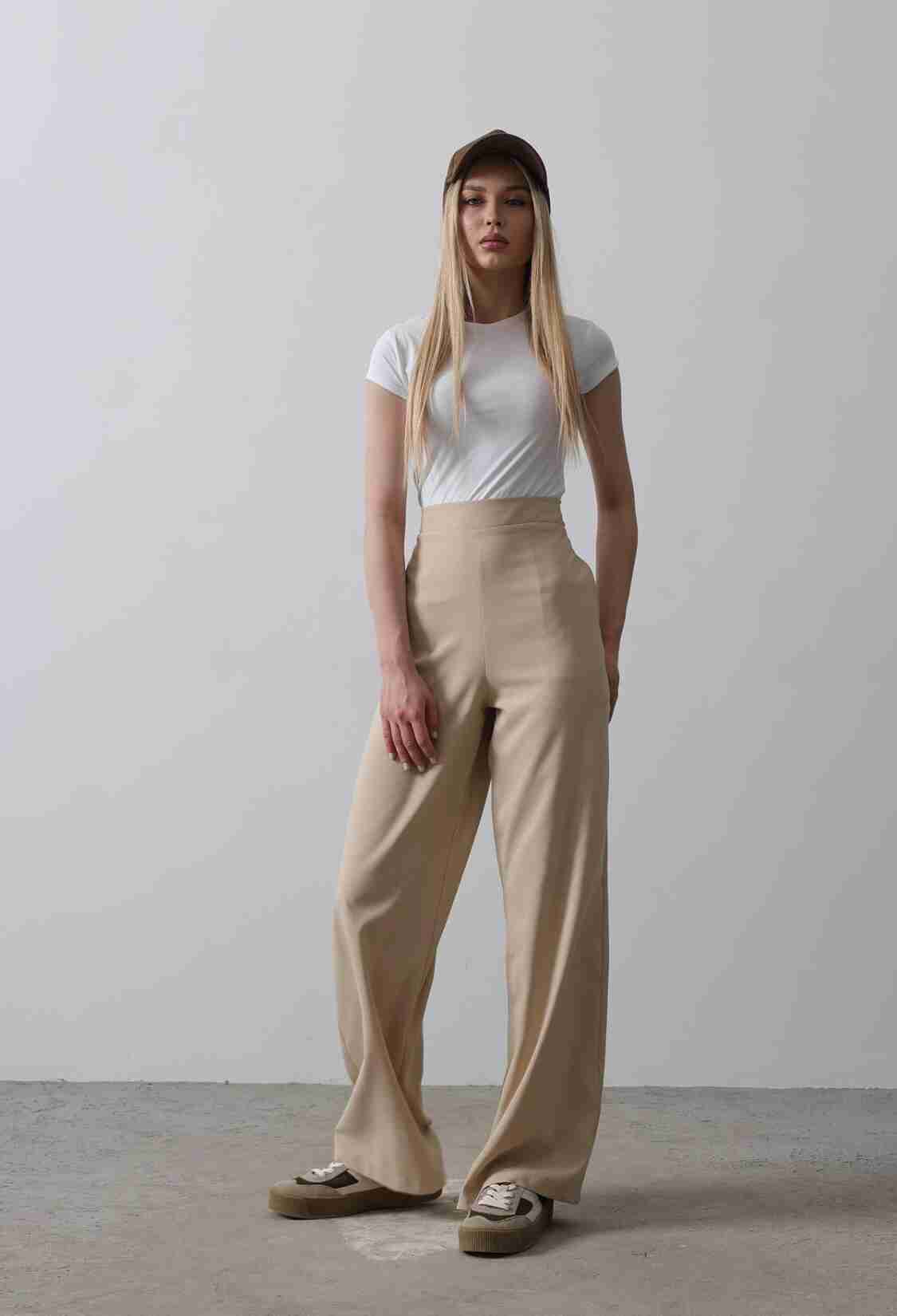 Half-Elastic Waist Palazzo Pants - Brand: Reyon - Women & Kids, Baby Clothes Wholesale - TheBS Women
