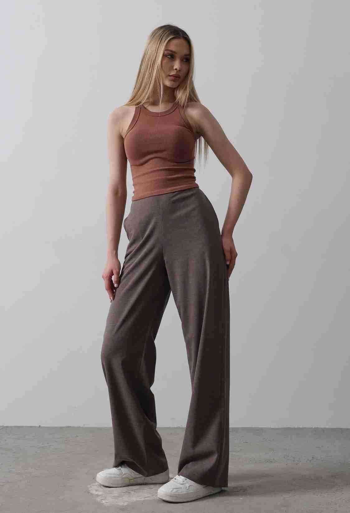 Half-Elastic Waist Palazzo Pants - Brand: Reyon - Women & Kids, Baby Clothes Wholesale - TheBS Women