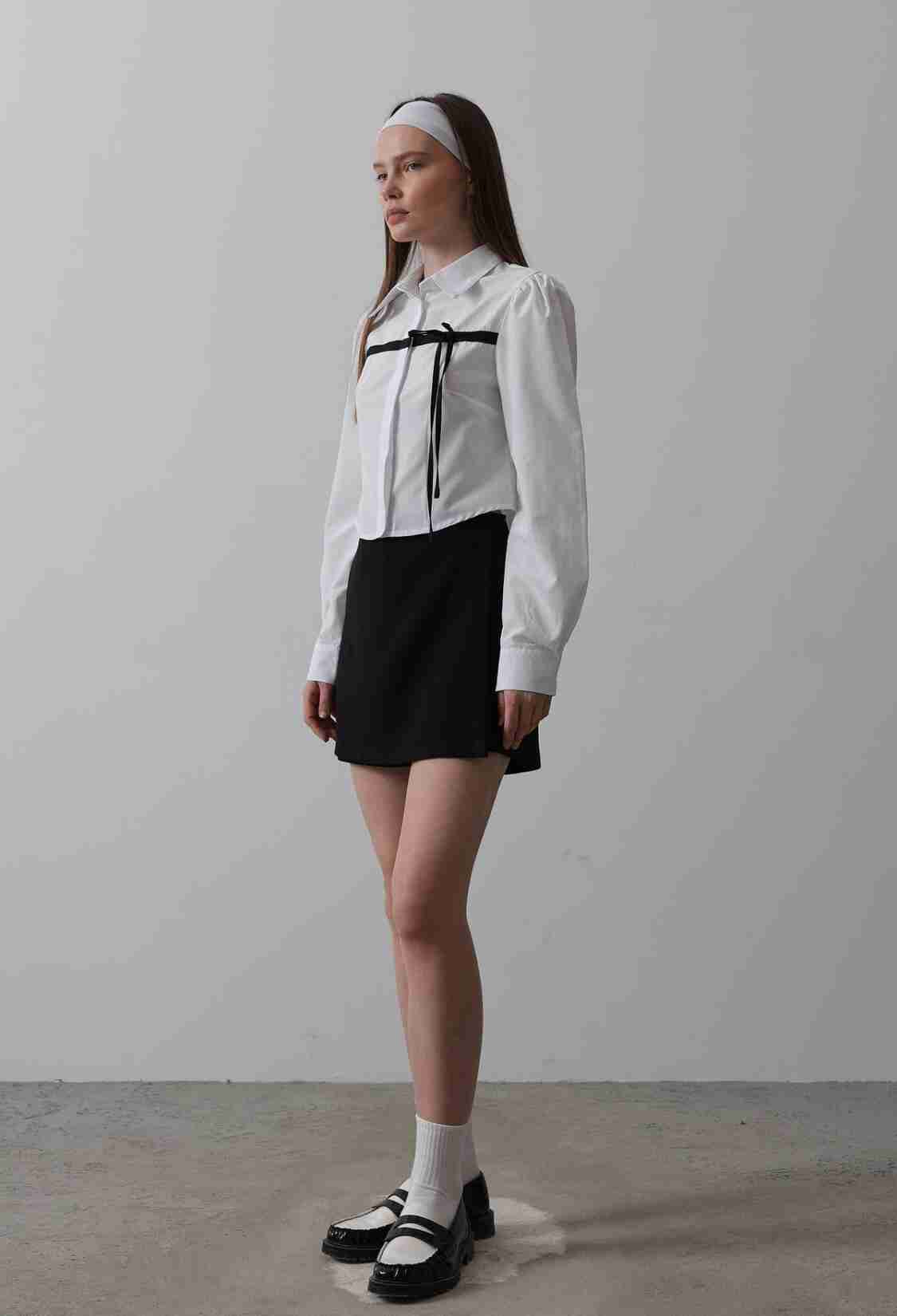 Front Contrast Bow Shirt - Brand: Reyon - Women & Kids, Baby Clothes Wholesale - TheBS Women