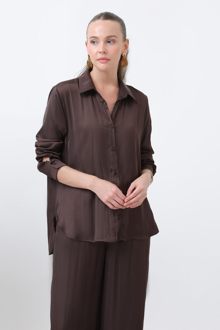 Women's Satin Shirt - Brand: SOUL - Women & Kids, Baby Clothes Wholesale - TheBS Women