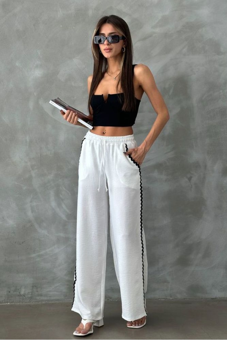 Waterstone Detailed Trousers - Brand: Topshow - Women & Kids, Baby Clothes Wholesale - TheBS Women