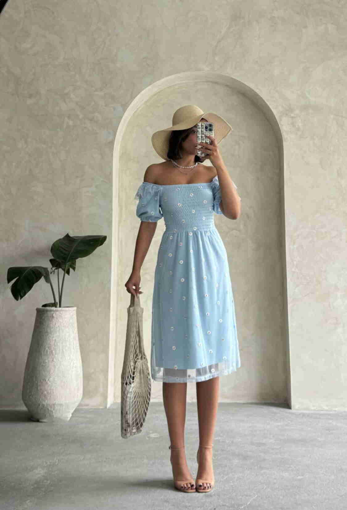 Boat Neck Chest Gipeli Wholesale Dress - Brand: Topshow - Women & Kids, Baby Clothes Wholesale - TheBS Women
