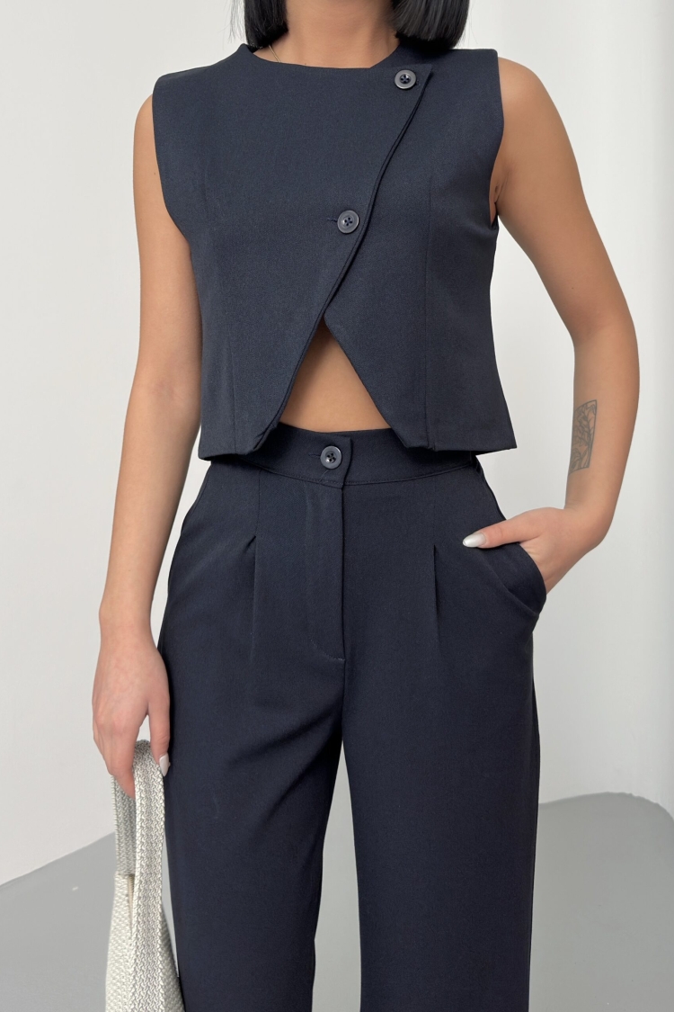 Cross Collar Polyviscose Suit - Brand: My Fashion - Women & Kids, Baby Clothes Wholesale - TheBS Women
