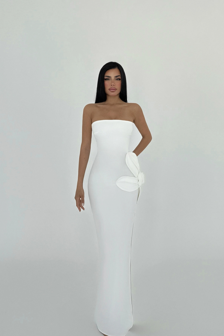 Rose Detail Strapless Dress - Brand: EYYO ATELIER - Women & Kids, Baby Clothes Wholesale - TheBS Women