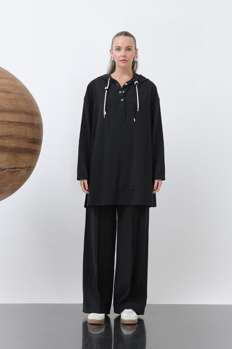 Front Snap And Cord Detailed Trouser Suit - Brand: Puane - Women & Kids, Baby Clothes Wholesale - TheBS Women