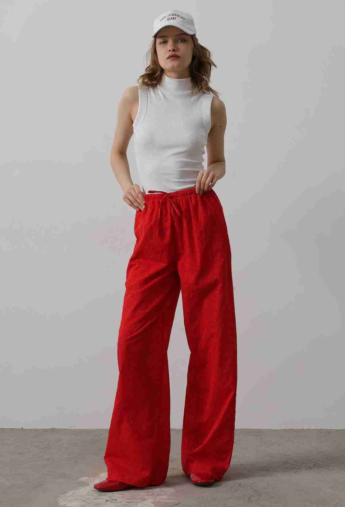 Tie Waist Embroidered Pants - Brand: Reyon - Women & Kids, Baby Clothes Wholesale - TheBS Women