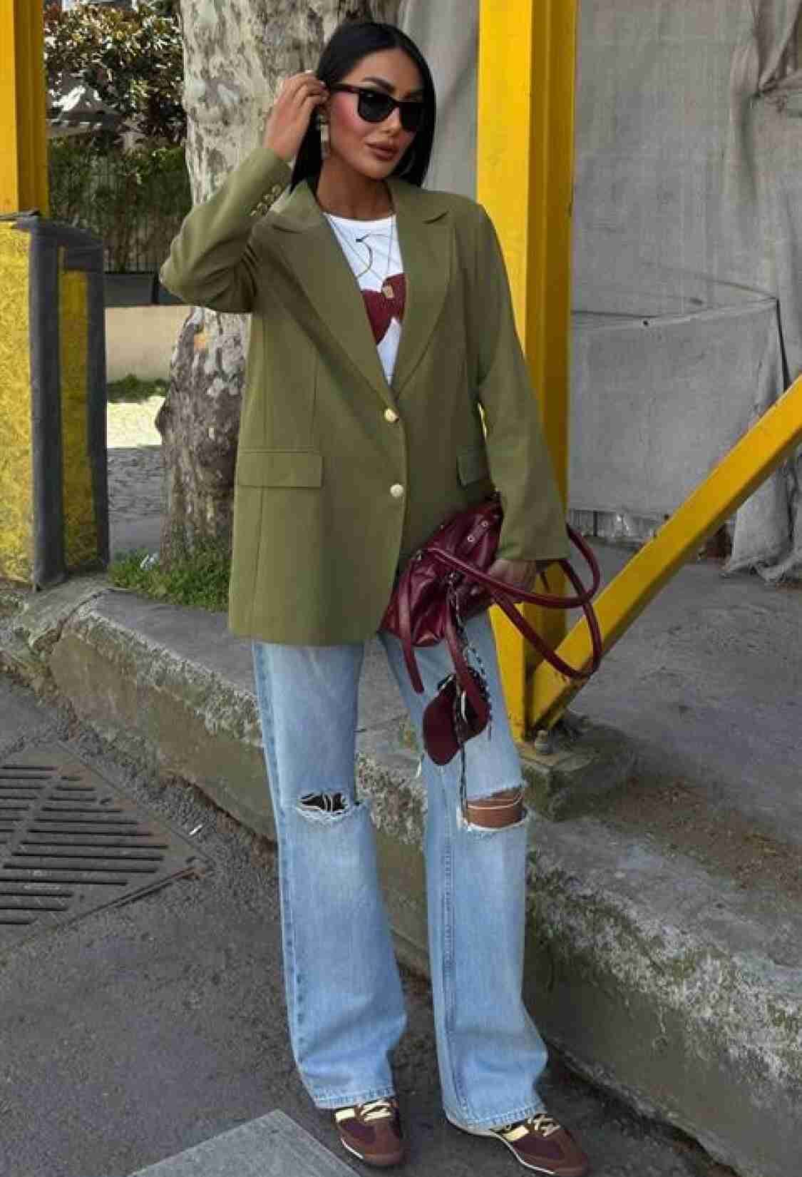 Gold Buttoned Blazer Jacket - Brand: Sobe Istanbul - Women & Kids, Baby Clothes Wholesale - TheBS Women