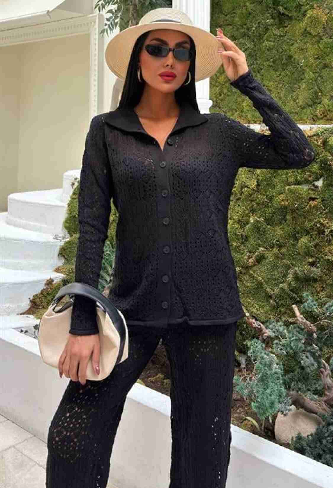 Knit Fabric Transparent Two Piece Suit - Brand: Sobe Istanbul - Women & Kids, Baby Clothes Wholesale - TheBS Women