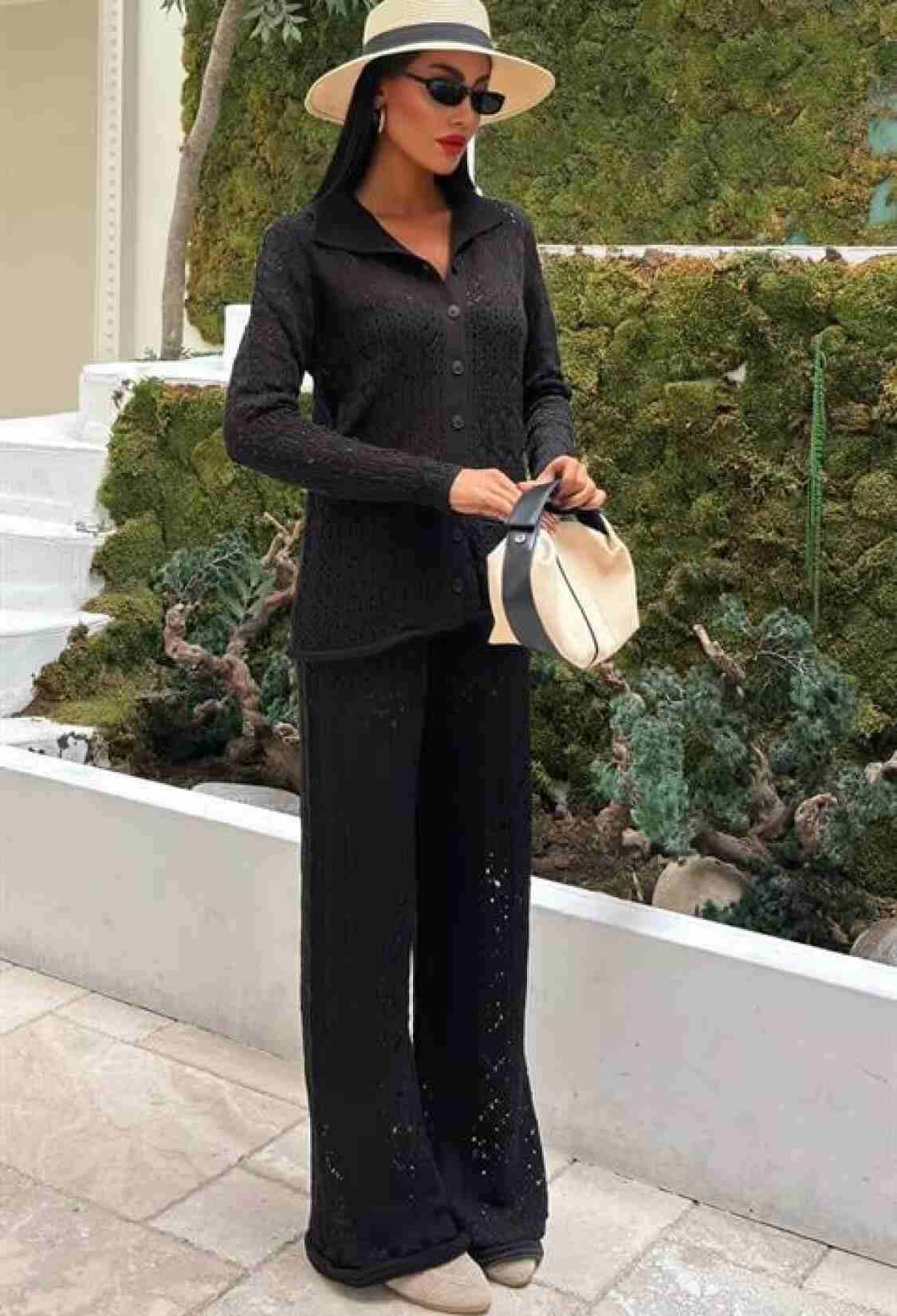 Knit Fabric Transparent Two Piece Suit - Brand: Sobe Istanbul - Women & Kids, Baby Clothes Wholesale - TheBS Women
