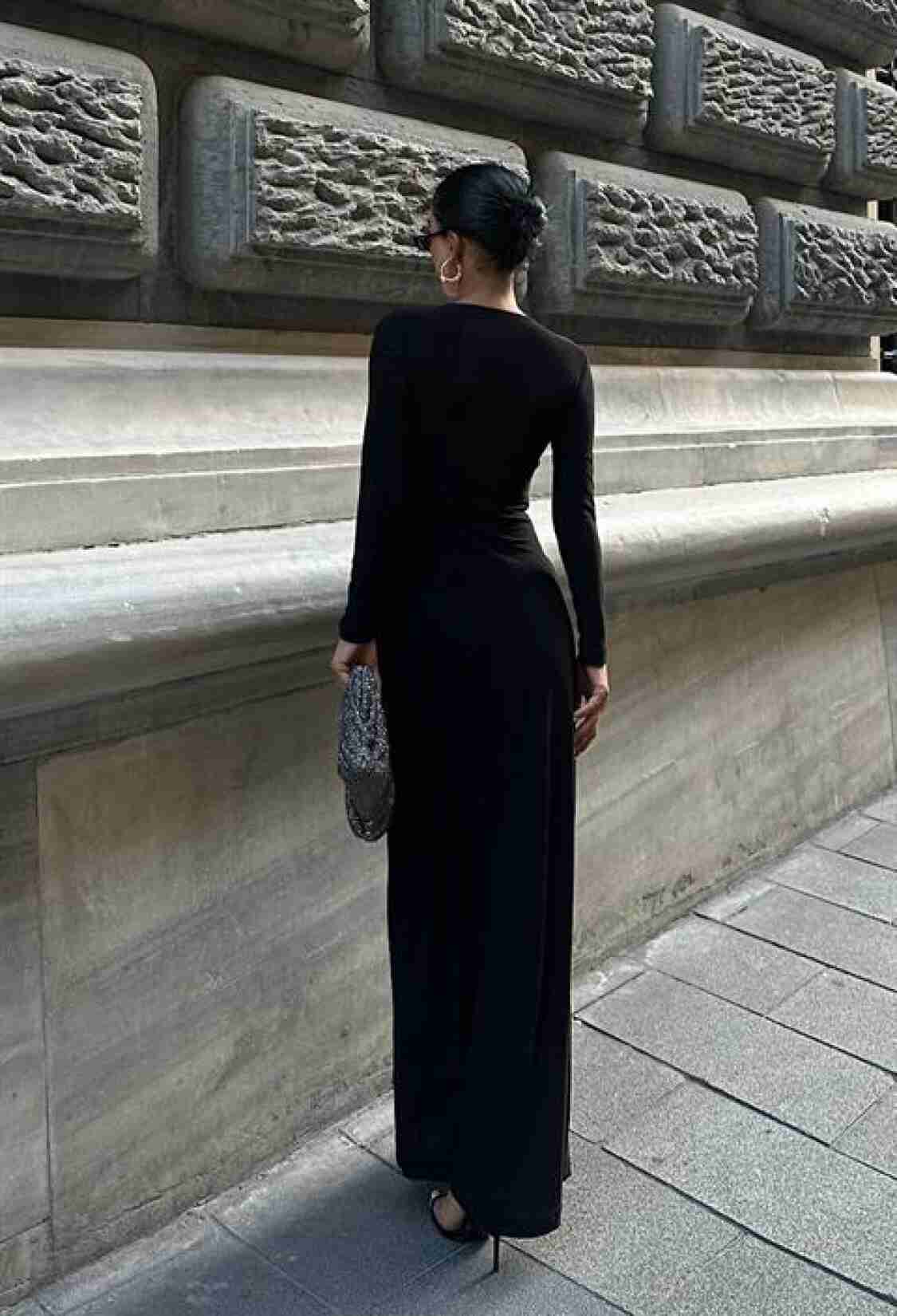 Long Low Cut Dress - Brand: Sobe Istanbul - Women & Kids, Baby Clothes Wholesale - TheBS Women
