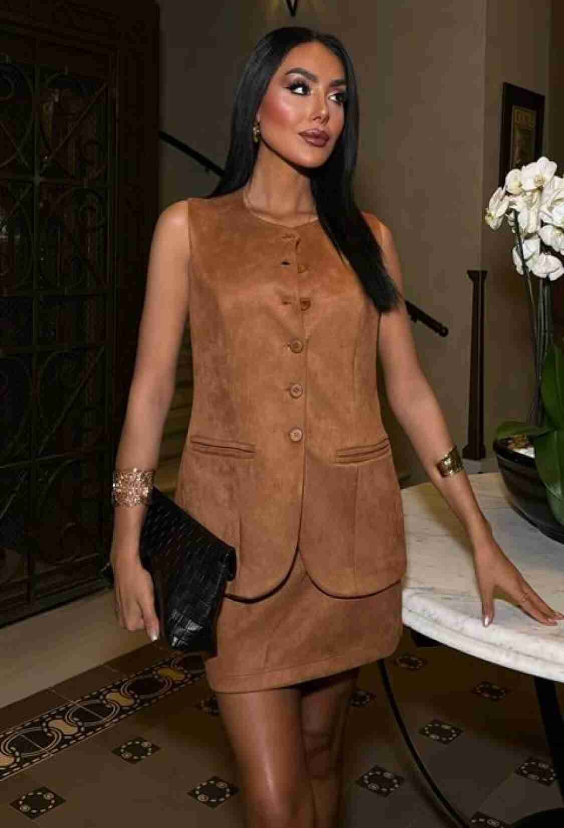 Suede Fabric Vest Suit - Brand: Sobe Istanbul - Women & Kids, Baby Clothes Wholesale - TheBS Women