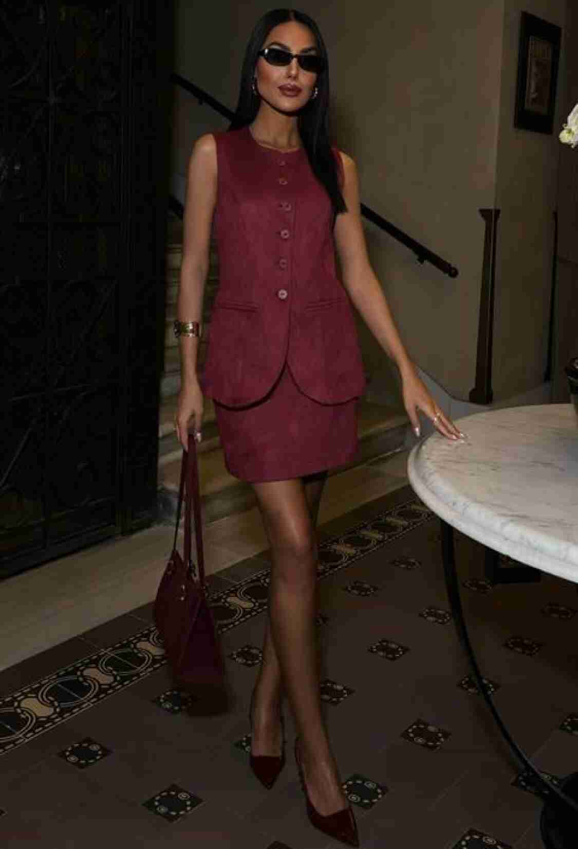 Suede Fabric Vest Suit - Brand: Sobe Istanbul - Women & Kids, Baby Clothes Wholesale - TheBS Women