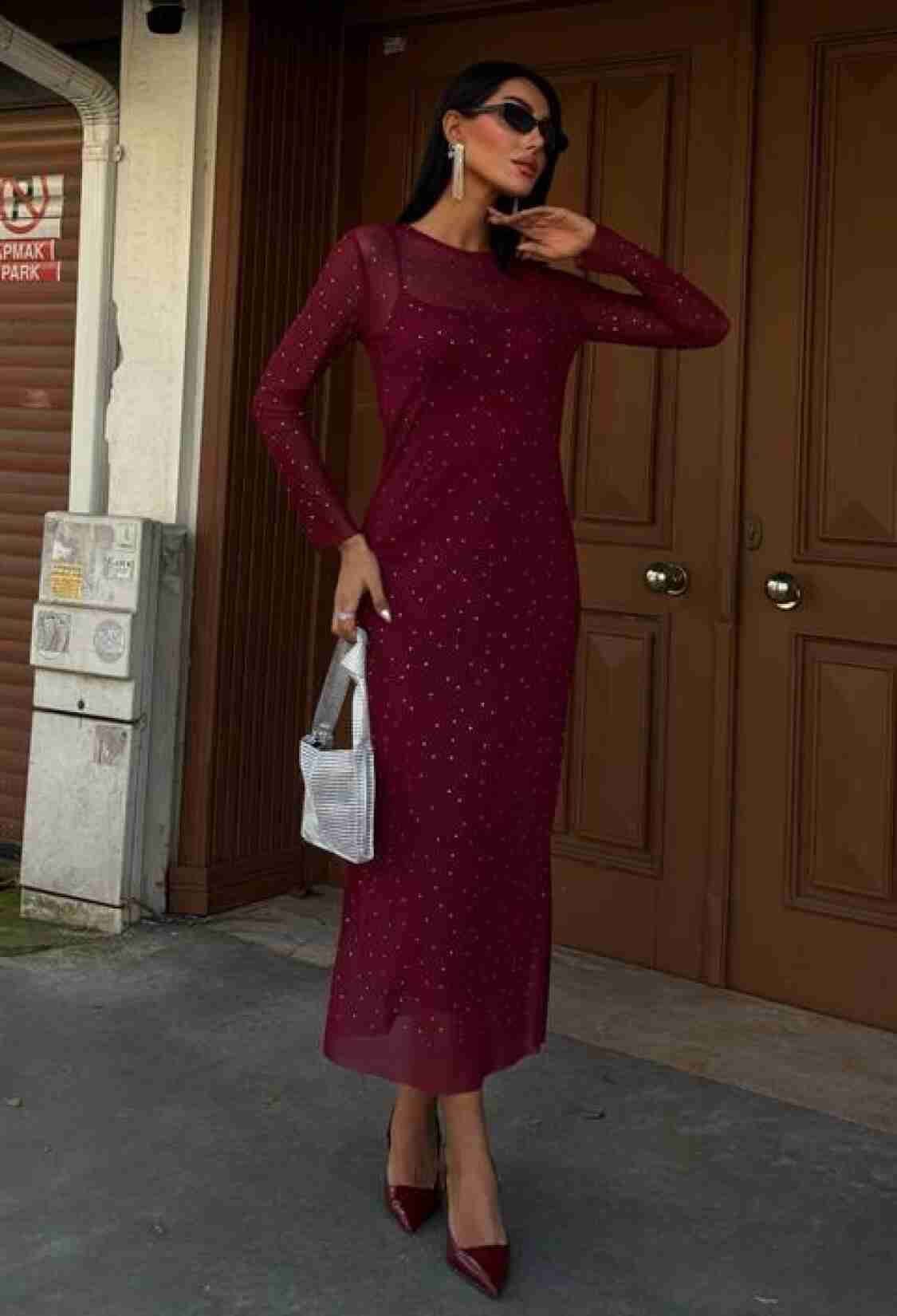Stone Embroidered Premium Tulle Dress - Brand: Sobe Istanbul - Women & Kids, Baby Clothes Wholesale - TheBS Women