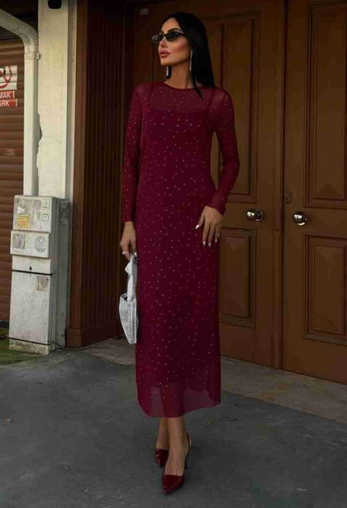 Stone Embroidered Premium Tulle Dress - Brand: Sobe Istanbul - Women & Kids, Baby Clothes Wholesale - TheBS Women