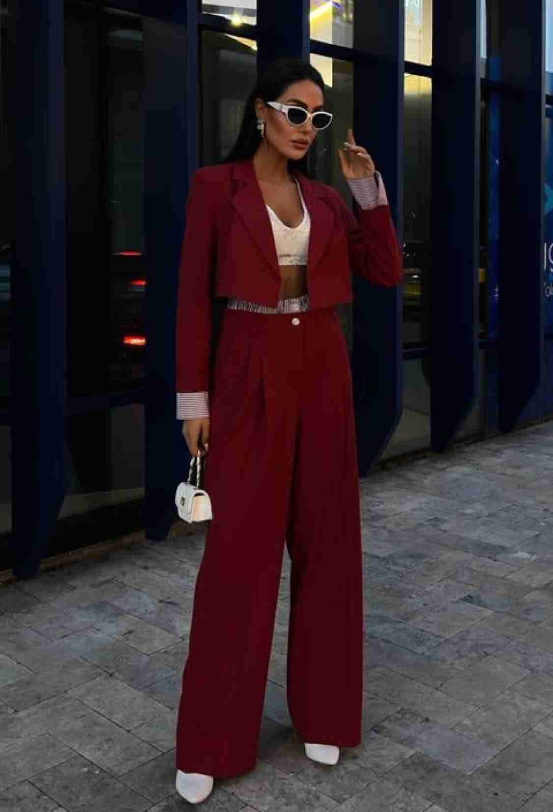 Garni Detailed Crop Jacket Set - Brand: Sobe Istanbul - Women & Kids, Baby Clothes Wholesale - TheBS Women